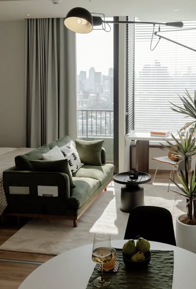living room of Noble Form Thonglor โนเบิล ฟอร์ม ทองหล่อ