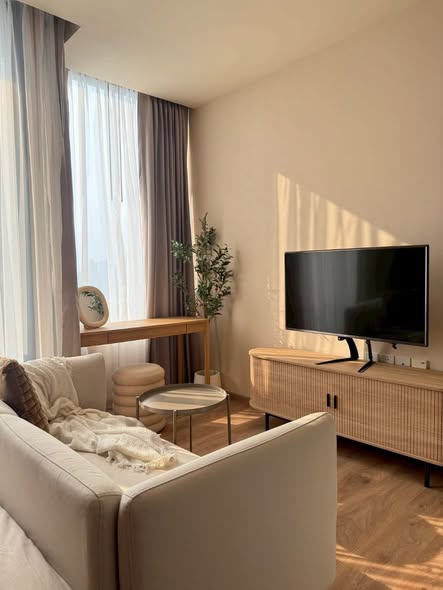 living room and bedroom of Noble Form Thonglor โนเบิล ฟอร์ม ทองหล่อ