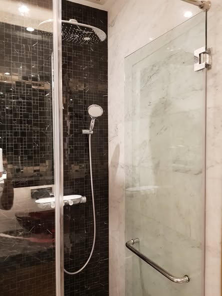 room interior and bathroom of Noble Ploenchit