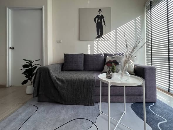 bedroom and living room of Noble Remix