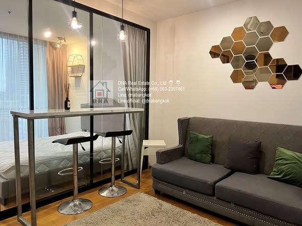bedroom and living room of Noble Revo Silom