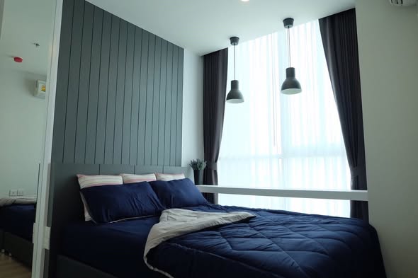 bedroom of Noble Revolve Ratchada 1