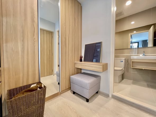 room interior and bathroom of Nue Connex Don Mueang