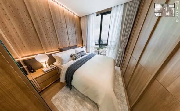 bedroom of Nue Epic Asok-Rama9 (นิว เอปิค อโศก-พระราม9)