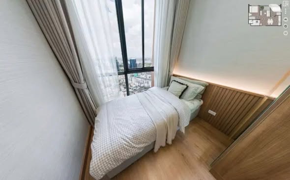 bedroom of Nue Epic Asok-Rama9 (นิว เอปิค อโศก-พระราม9)