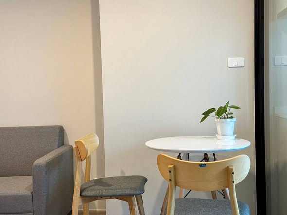 living room and room interior of NUE Noble Ngamwongwan (นิว โนเบิล งามวงศ์วาน)