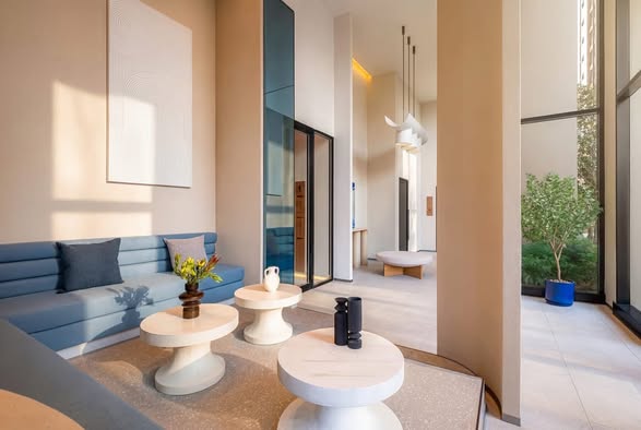living room and room interior of Nue Riverest Ratburana นิว ริเวอร์เรสต์ ราษฎร์บูรณะ