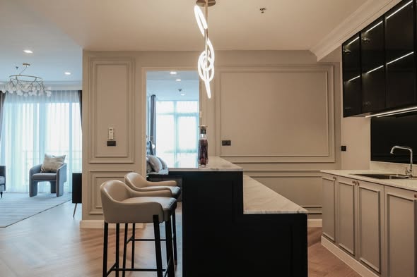 kitchen of Nusasiri Grand Condo