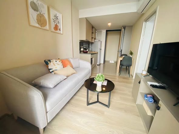 bedroom and living room of Oka Haus