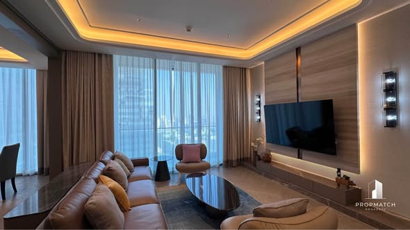 bedroom and living room of One 89 Wireless