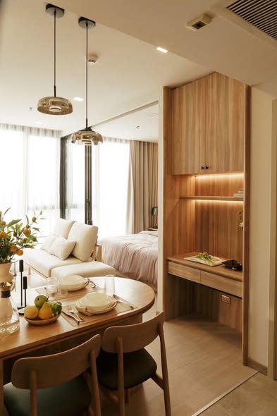 bedroom and bathroom of One9Five Asoke – Rama 9