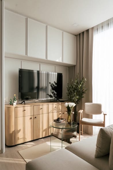 living room and bedroom of One9Five Asoke – Rama 9