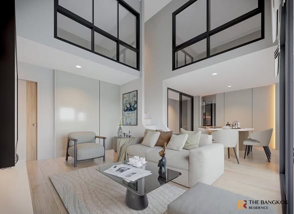 living room and room interior of One9Five Asoke – Rama 9