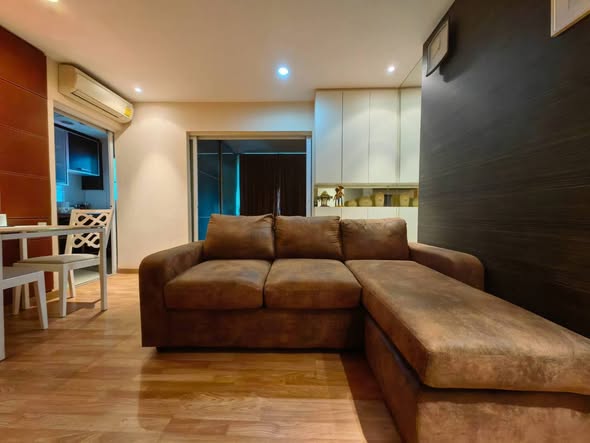 living room of Pandaoplace Condominium Sukhumvit 50