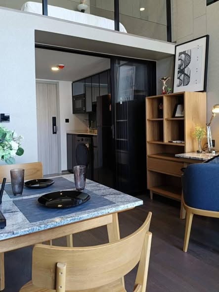 living room and room interior of Park Origin Chula-Sam Yan