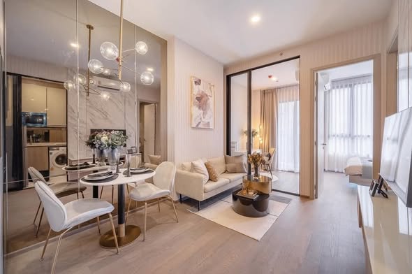 living room of Park​ Origin​ Phaya Thai
