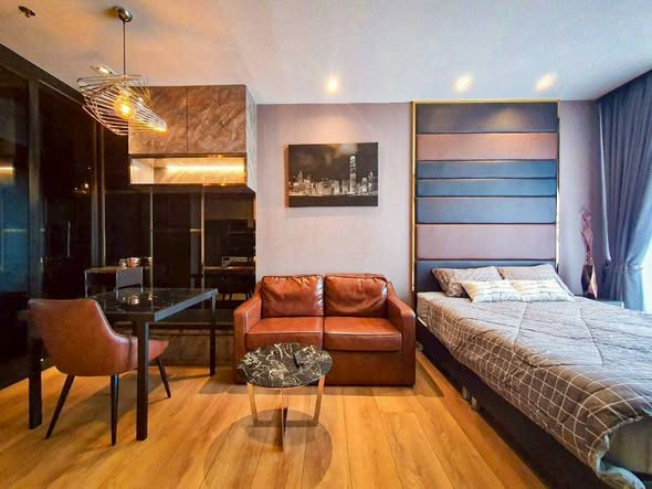 bedroom and living room of Park Origin Phrom Phong