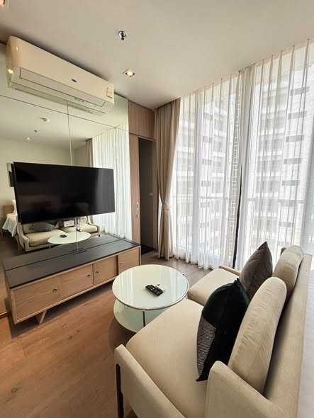 living room and bedroom of Park Origin Phrom Phong