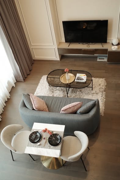 living room and room interior of Park Origin Ratchathewi