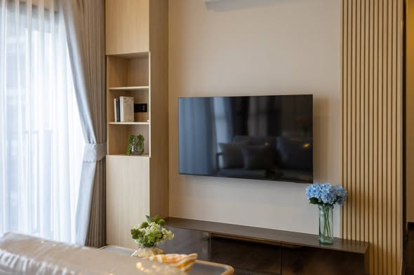 bedroom and living room of Park​ Origin​ Thonglor