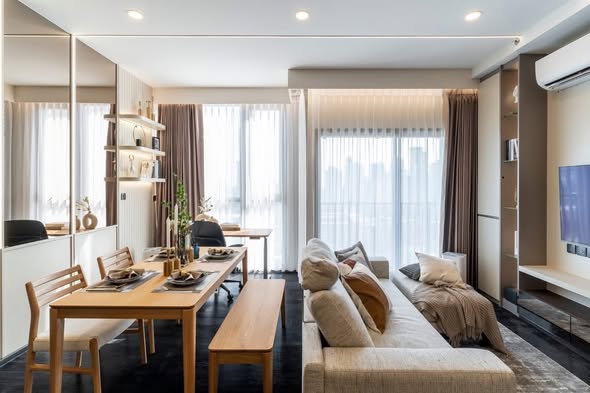 bedroom and living room and room interior of Park​ Origin​ Thonglor