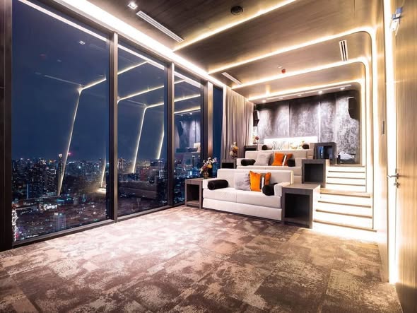 bedroom and room interior of Park​ Origin​ Thonglor