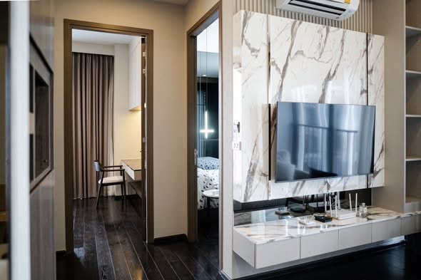 bedroom and room interior of Park​ Origin​ Thonglor