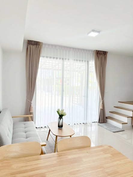 living room and bathroom of Pleno Sukhumvit-Bangna 2