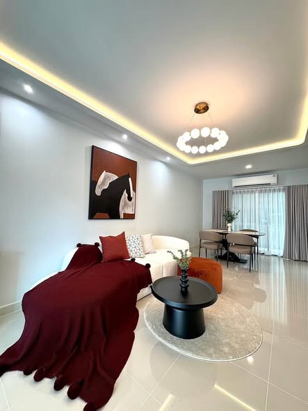 bedroom and living room of พลีโน่ สุขุมวิท-บางนา Pleno Sukhumvit-Bangna