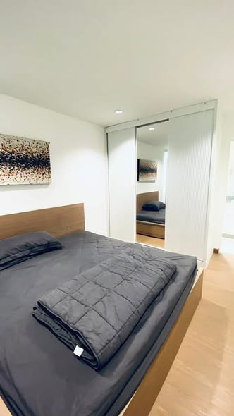 bedroom and room interior of Plus 38 Condo