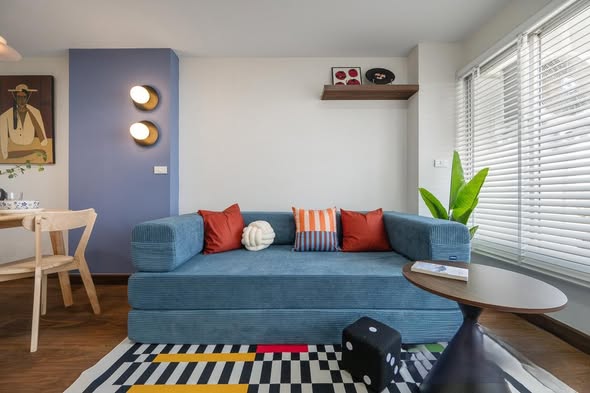 living room of Premier place condo