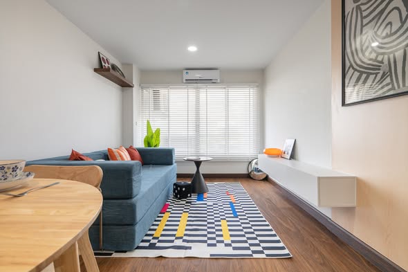 living room of Premier place condo