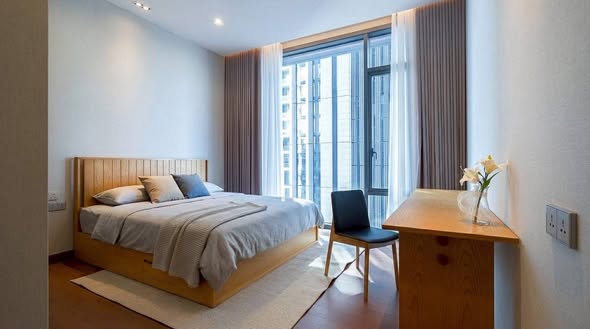 bedroom of Q1 Sukhumvit Condo by Q House