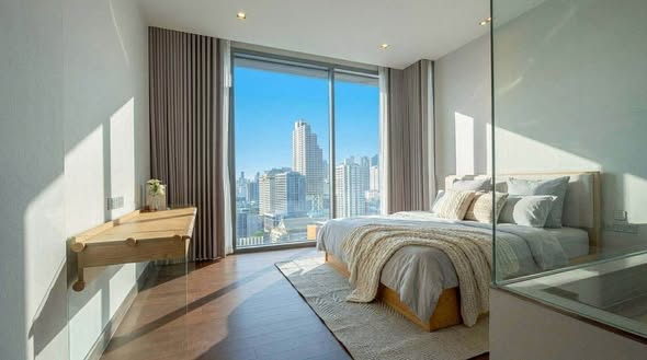 bedroom of Q1 Sukhumvit Condo by Q House