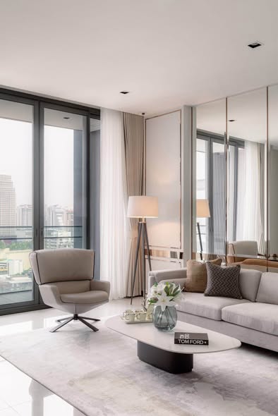 bedroom and living room of Q1 Sukhumvit Condo by Q House