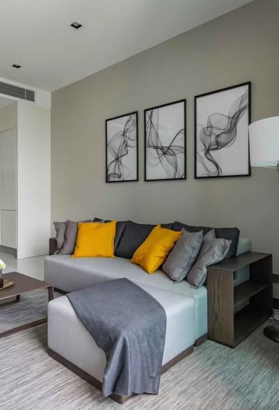 living room and bedroom of Q1 Sukhumvit Condo by Q House