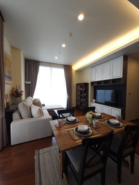 bedroom and living room of Quattro by Sansiri