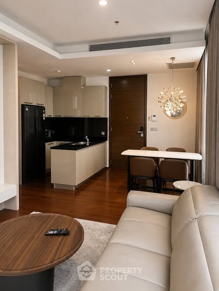 bedroom and living room of Quattro by Sansiri
