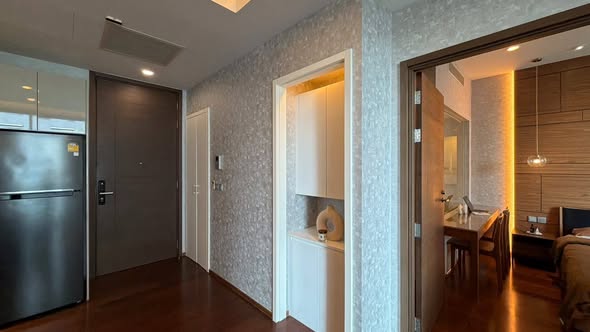 bedroom and room interior and bathroom of Quattro by Sansiri
