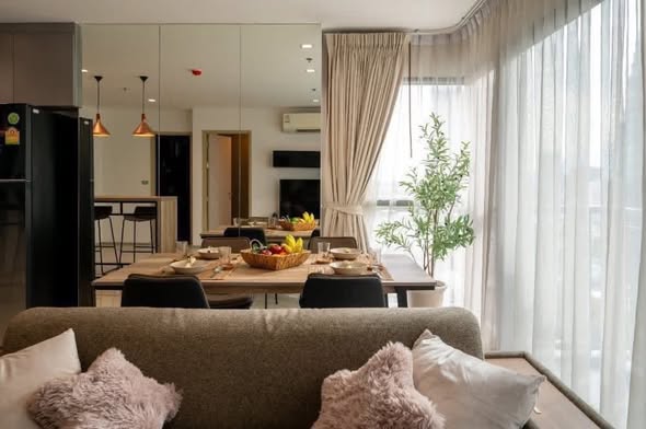 living room and room interior of Quattro by Sansiri