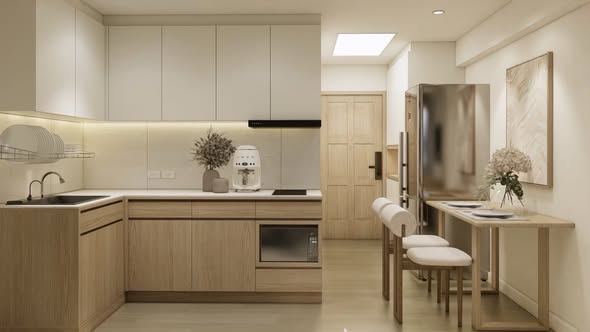 bathroom and kitchen of Raintree villa