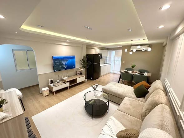 living room of Ratchada Resort Condo