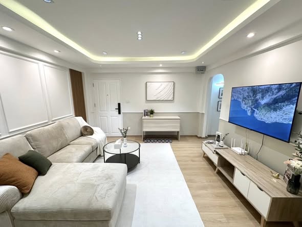 living room of Ratchada Resort Condo