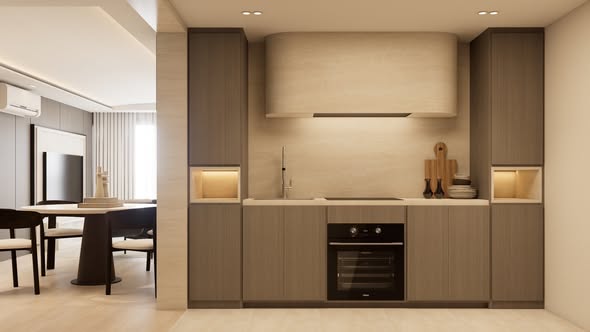 kitchen of Rawee Waree Condominium