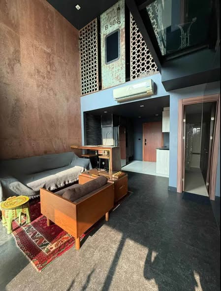 living room of Renovated Loft style Condo