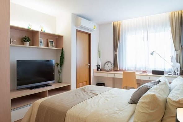 bedroom of Residence 52 Condominium