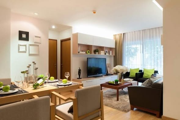 living room of Residence 52 Condominium