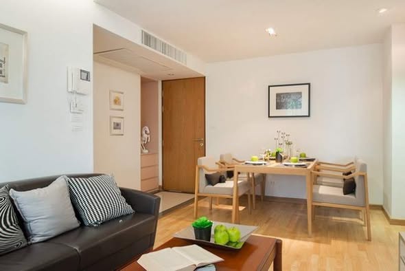 living room of Residence 52 Condominium
