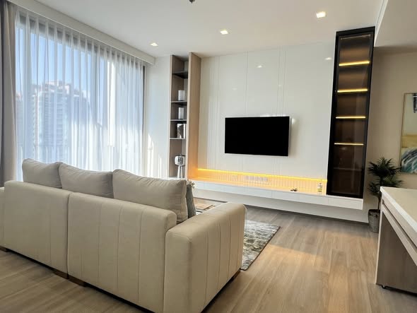 living room and room interior of Rhythm Charoenkrung Pavillion