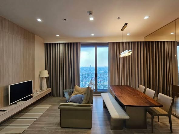 living room and room interior of Rhythm Charoenkrung Pavillion